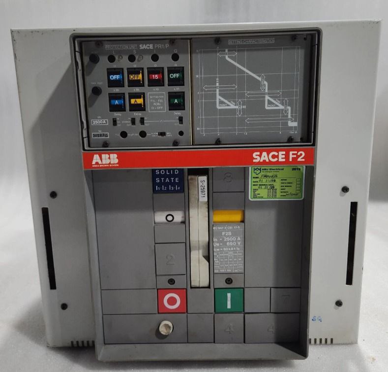 ABB SACE F2/F2S 2500A Air Circuit Breaker with PR1/P Protection Unit